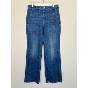 AYR The Plant Lady Patch Pocket Jeans Best Buds Medium Wash Americana Women's 28